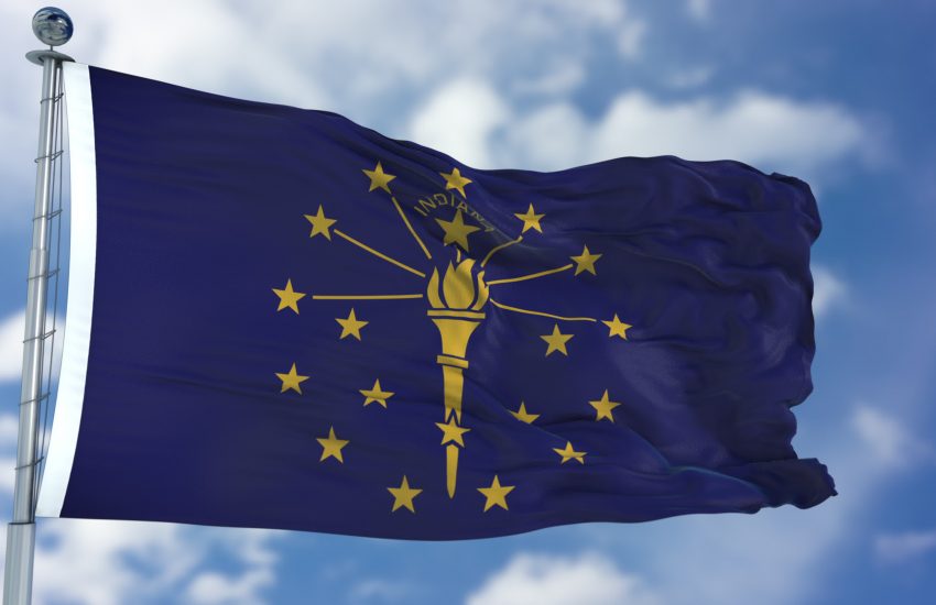 Indiana Waving Flag