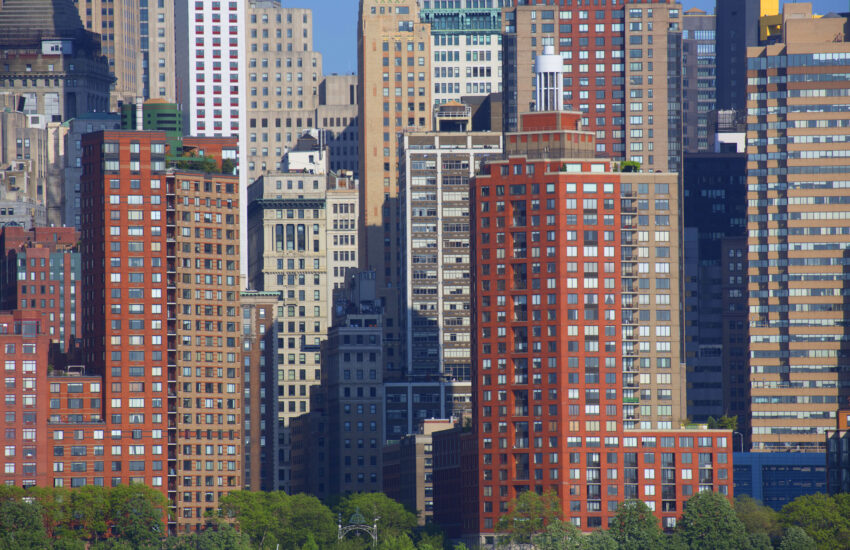 Apartment buildings in NYC